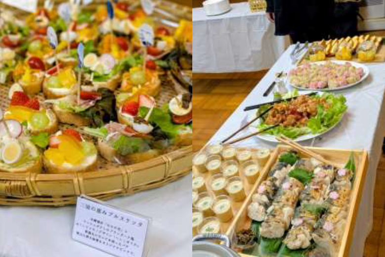懇親会で提供された料理（一部）